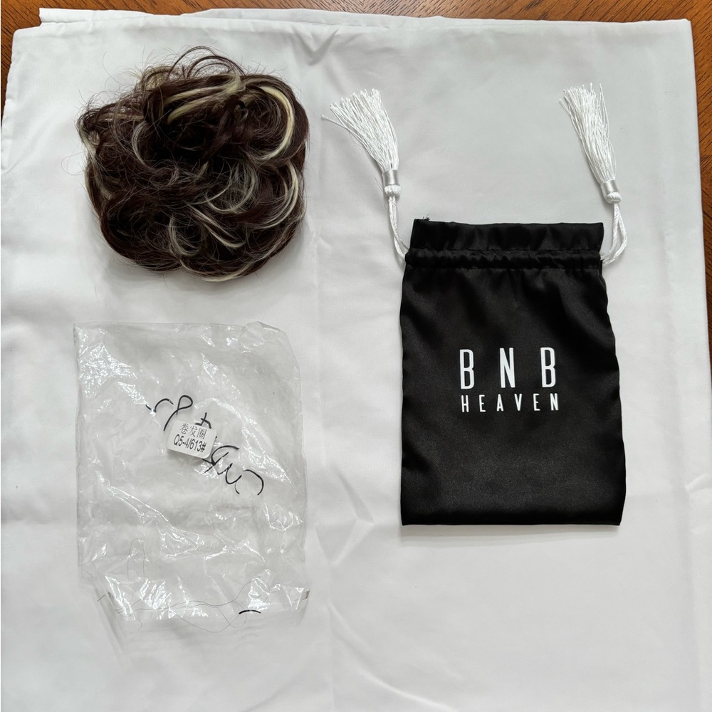 Brown and Blonde Hair Bun Extension